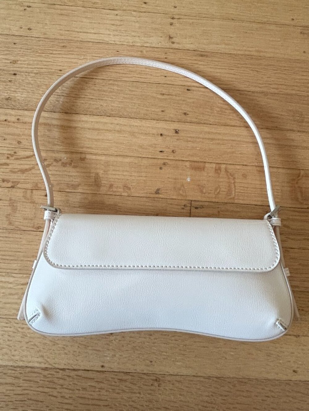 White Zara Shoulder flap bag